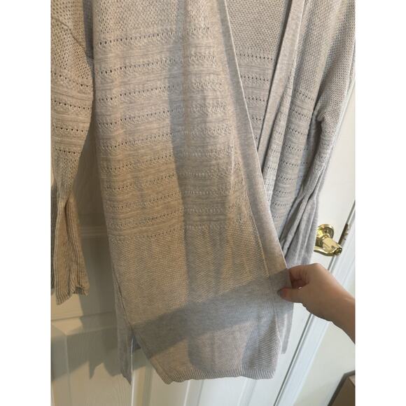 Anthrogologie Open Front Duster Cardigan Size Small Bell Sleeve Fairy Grunge - Picture 4 of 8